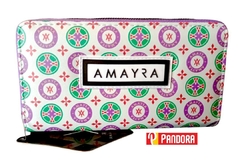 BILLETERA AMAYRA DOS CIERRES DISEÑO B724 (6190067007242)