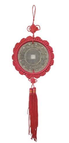 COLGANTE FENG SHUI 12 MONEDAS MEDIANO (03516) - comprar online