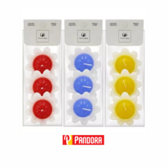 VELAS FLOTANTES DE COLORES X3 ILUMINARTE (10537)