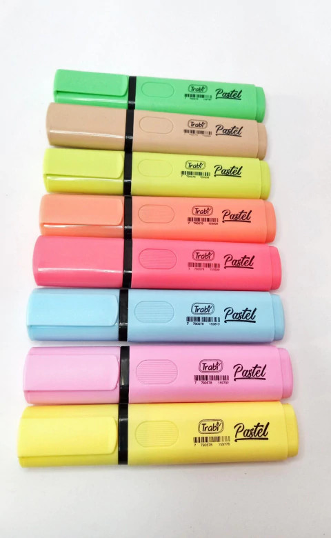 RESALTADOR HIGH TEXTER CELESTE FLUO TRABI (7790578159813)