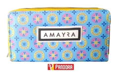 BILLETERA AMAYRA DOS CIERRES DISEÑO B724 (6190067007242) - PANDORA