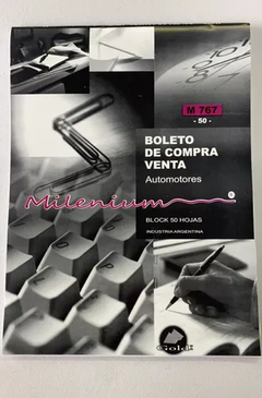 BOLETO COMPRA VENTA AUTOMOTOR X BLOCK (01579)