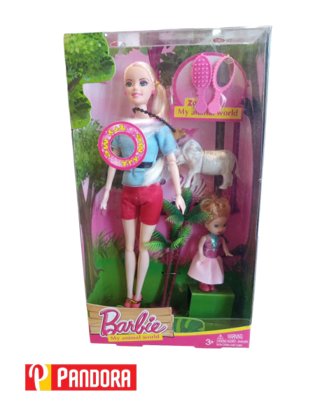 MUÑECA BARBIE MY ANIMAL WORLD NO.HB027 (03858)