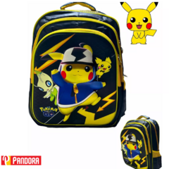 MOCHILA PIKACHU 16P ESP 3 CIERRES 1616 (15161)