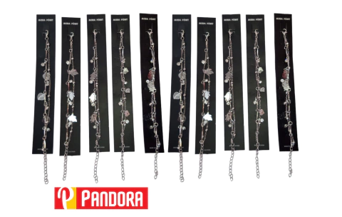 PULSERA ACERADA DOBLE PERLITAS NO.TFTBP-005 (03839)