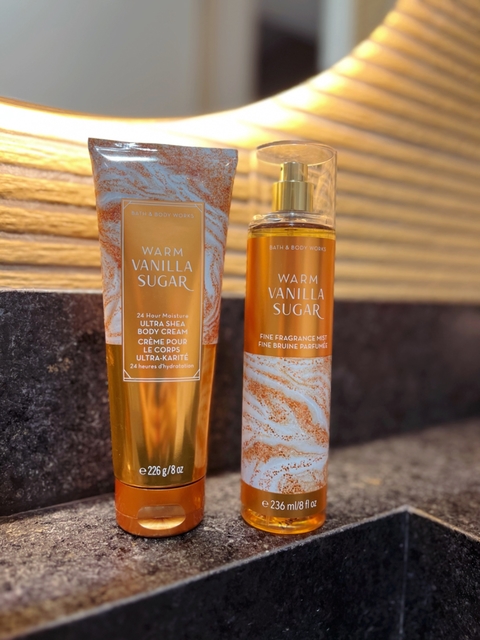 ROTINA HIDRATAÇÃO WARM SUGAR VANILLA BATH & BODY WORKS