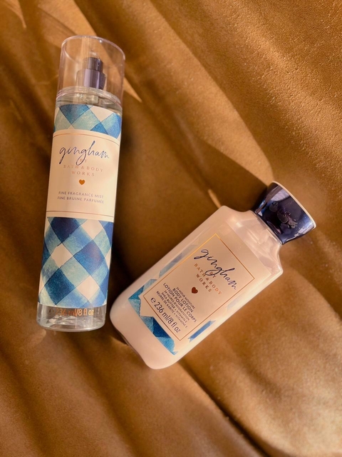 ROTINA FRAGRÂNCIA E HIDRATAÇÃO GINGHAM BATH & BODY WORKS