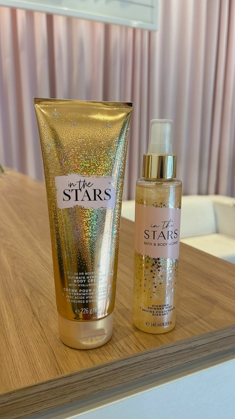 ROTINA HIDRATAÇÃO + FRAGRÂNCIA SHIMMER IN THE STARS BATH & BODY WORKS