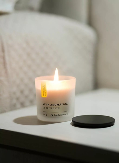 VELA AROMÁTICA MANGA E MARACUJÁ | FRESH ESSENCE 170G