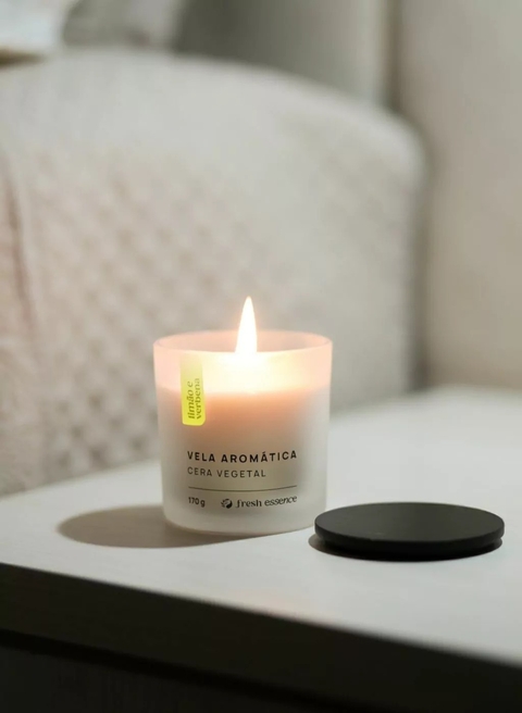 VELA AROMÁTICA LIMÃO E VERBENA | FRESH ESSENCE 170G