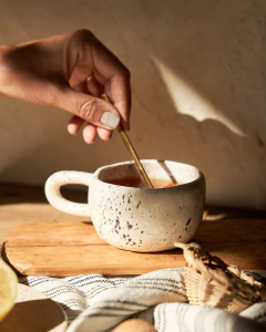TAZA MARA CERAMICA PINTITAS