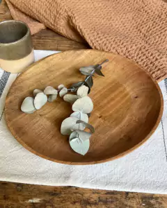 Plato de Madera Redondo