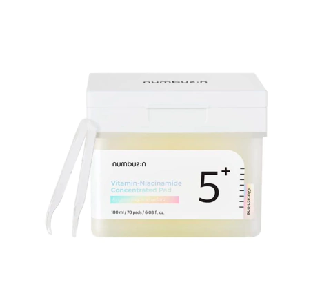 Pronta Entrega | Toner Pad Numbuzin - No.5 Vitamin Niacinamide Concentrated Pad 180ml 70 pads