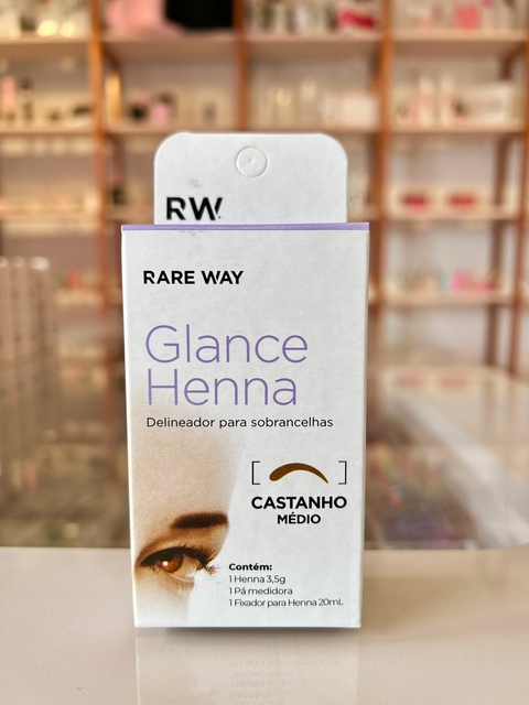 Henna Glance Rare Way 3,5g Castanho Médio