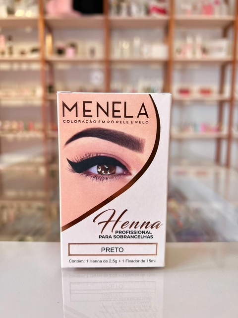 Henna Menela 2,5g preto