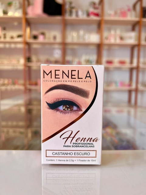 Henna Menela 2,5g Castanho escuro