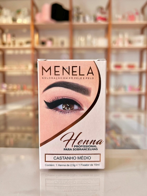 Henna Menela 2,5g Castanho Médio
