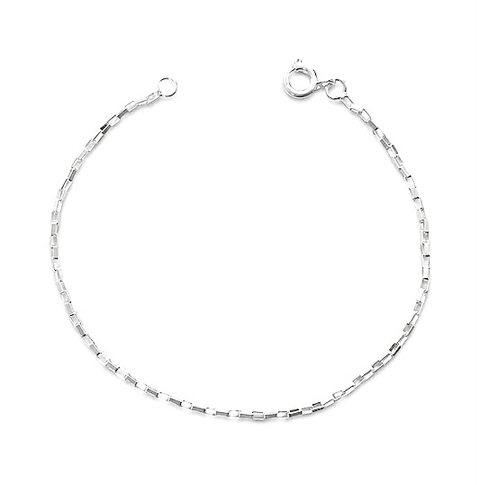 Pulseira c a r t i e r quadrada 1,5mm