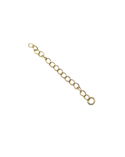 Extensor banhado a ouro 18k elos redondo