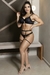 CONJUNTO LINGERIE PRETO COM CINTA LIGA SEXY SEM BOJO CALCINHA SENSUAL COM RECORTES na internet
