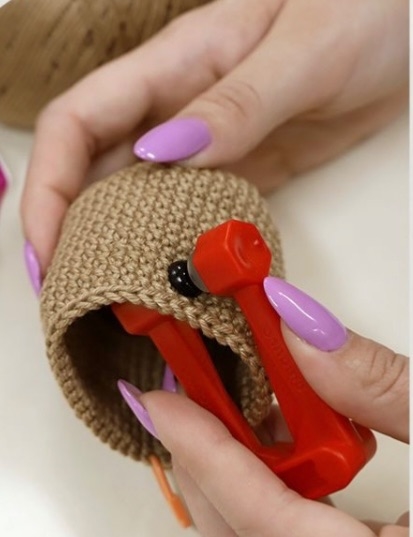 Aplicador de Olhos e Focinhos para amigurumi Círculo