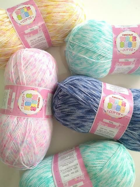 Lã Mais BeBê Cores 100g círculo - comprar online