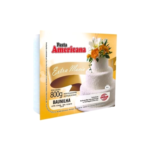 Pasta Americana Sabor Baunilha 800g- Arcolor