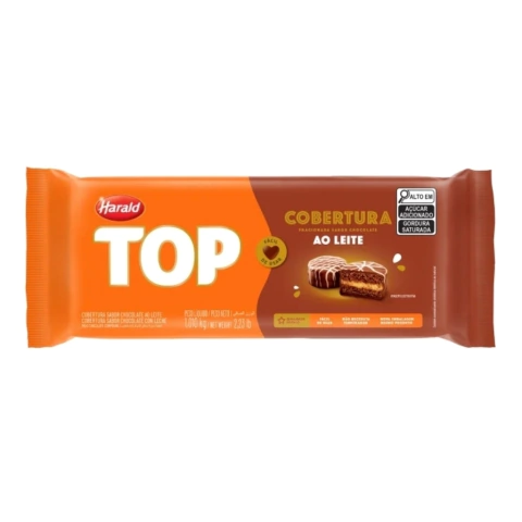 Cobertura TOP Barra Sabor Chocolate Ao Leite | 1,01Kg Harald