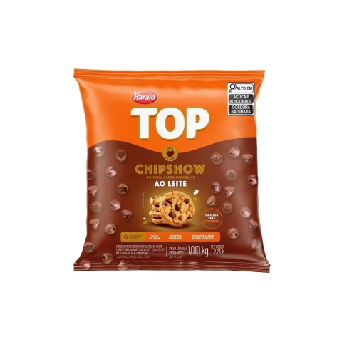 Gotas Sabor Chocolate ao Leite Chipshow 1,01kg - Harald