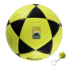 Bola Oficial de Futevôlei • Mikasa FT-5 Amarela/Preta + Chaveiro Mikasa FT-5 - comprar online