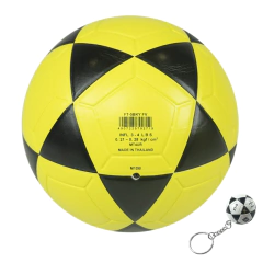 Bola Oficial de Futevôlei • Mikasa FT-5 Amarela/Preta + Chaveiro Mikasa FT-5 - Brazuca Sports