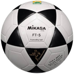 Bola Oficial de Futevôlei • Mikasa FT-5 • Branca/Preta