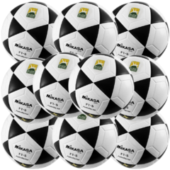 KIT - 10 Bolas Oficiais de Futevôlei • Mikasa FT-5 • Branca/Preta - comprar online