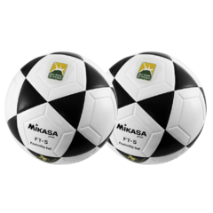 COMBO - Duas Bolas Oficiais de Futevôlei Mikasa FT-5 • Branca/Preta - comprar online