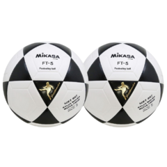 COMBO - Duas Bolas Oficiais de Futevôlei Mikasa FT-5 • Branca/Preta na internet