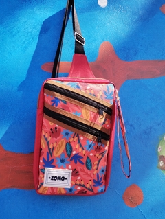 Bandolera Awka (estampa Flores en rojo) - comprar online