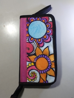 Billeteras Eluney (Mandala Fucsia y naranja)