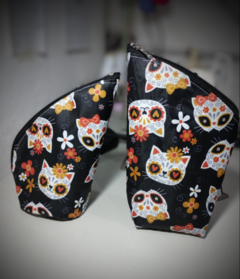 Set yerbera y funda de mate (estampa gatitos mex)
