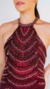 Vestido Marsala Bordado Longo na internet