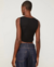Blusa Cropped De Malha Crepe - Animale - loja online