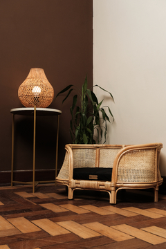 Abajur Rattan - Natural Palhas