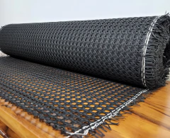 Palhinha Indiana Sextavada Algodão 80cm cor Preta