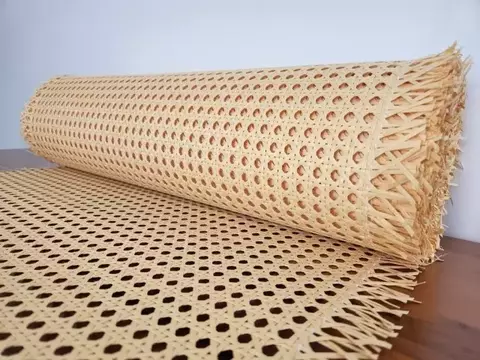 Palhinha Indiana Sextavada Celulose Cor Natural 60cm