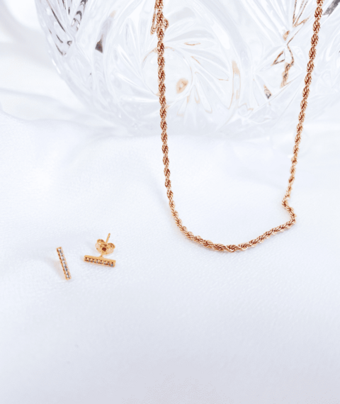 Colar cordão baiano banhado a ouro 18k