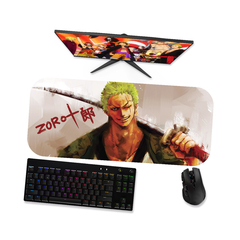 Mouse pad gamer One piece Zoro 1 - Mousepad onepiece 90x40 80x40 60x40 70x30 - RAIKG Store