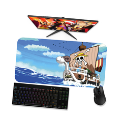 Mouse pad gamer One piece Going Merry 3 - Mousepad onepiece 90x40 80x40 60x40 70x30 - loja online