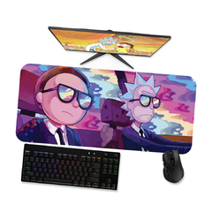 Mouse pad gamer Rick e Morty - OP1 90x40 80x40 60x40 70x30