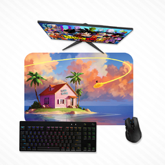 Mouse pad gamer Dragon Ball - Kame House 1 - Mousepad 90x40 80x40 60x40 70x30 na internet