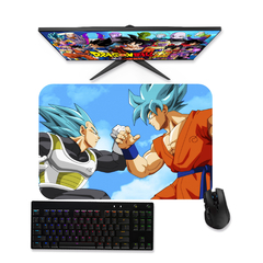 Mouse pad gamer Dragon Ball - Goku Blue vs Vegeta Blue 1 - Mousepad 90x40 80x40 60x40 70x30 na internet