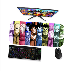 Mouse pad gamer Dragon Ball - Personagens 1 - Mousepad 90x40 80x40 60x40 70x30 - RAIKG Store